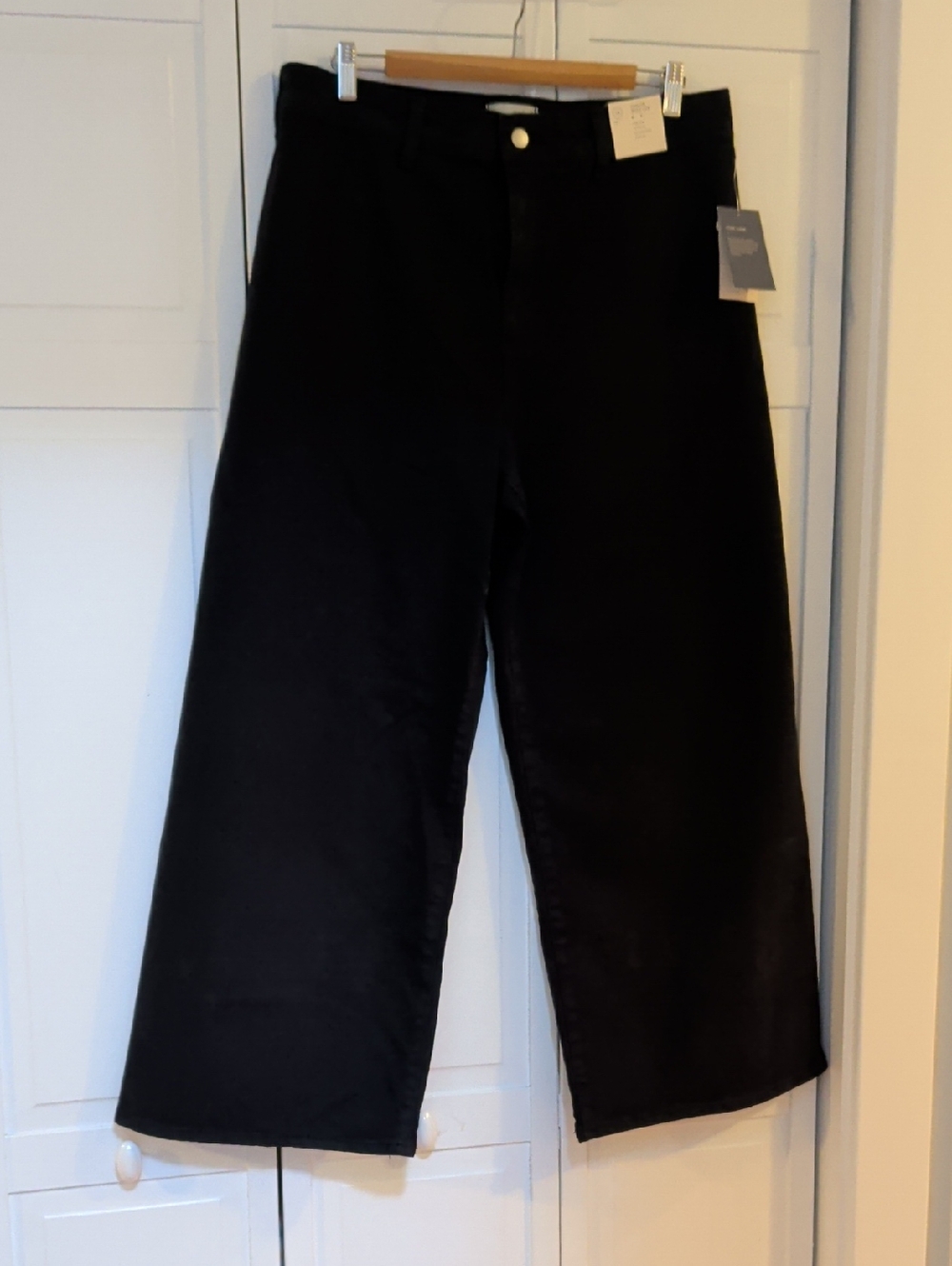 Nwt Wide Leg High Rise Salior Full Length Black Pants A New Day 14